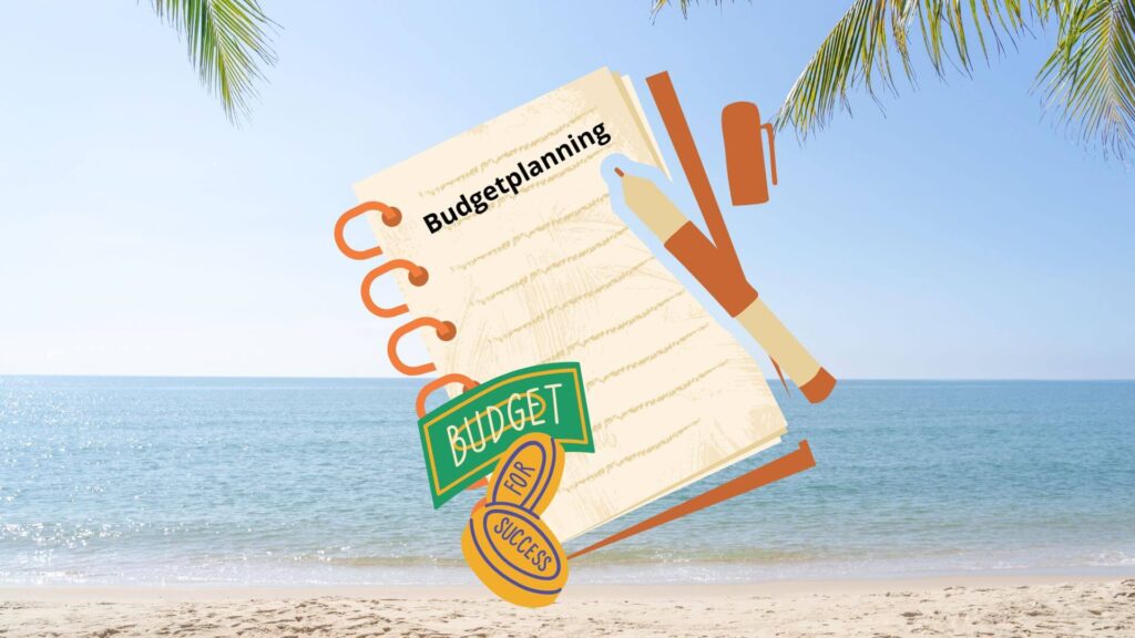 Reisbudget opstellen, plannen met notitieboek