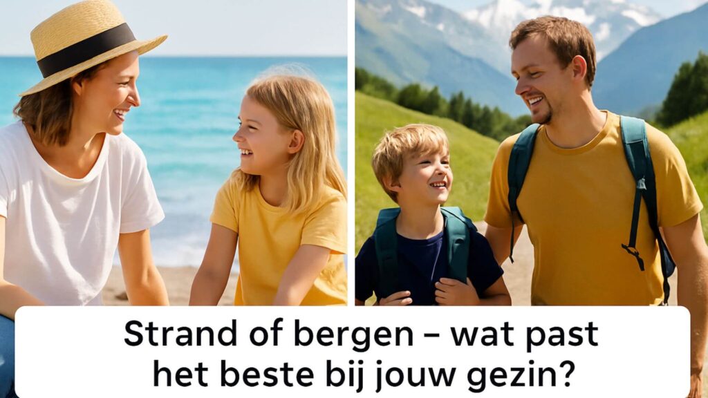 Vergelijking tussen strandvakantie en bergvakantie