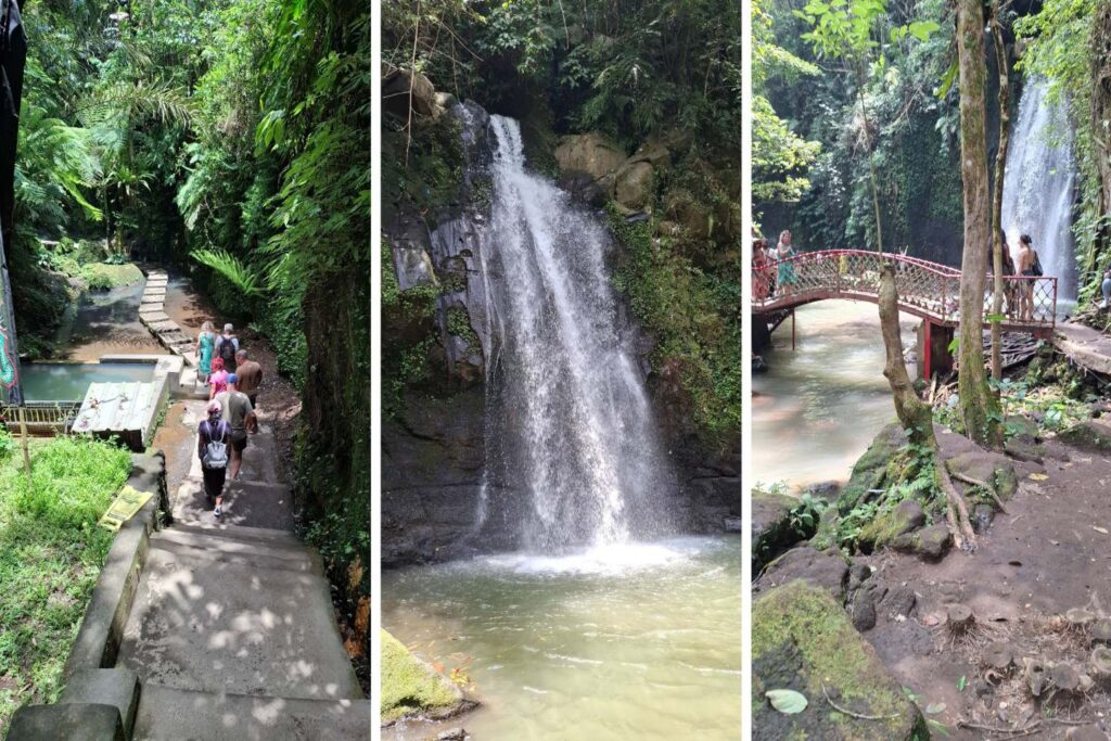Ulu Petanu waterval in de jungle bij Ubud, Bali
